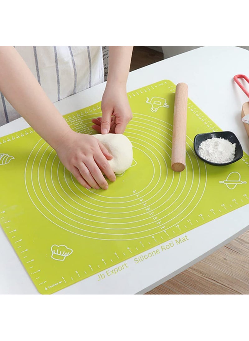 JOTANIYA CREATION JOTANIYA CREATION Silicone NonStick Dough Kneading Chapati Atta Baking Mat  - Image 2