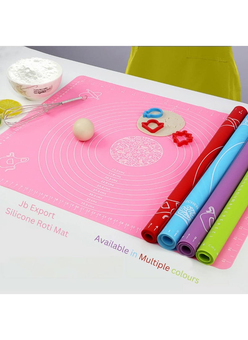 JOTANIYA CREATION JOTANIYA CREATION Silicone NonStick Dough Kneading Chapati Atta Baking Mat  - Image 4