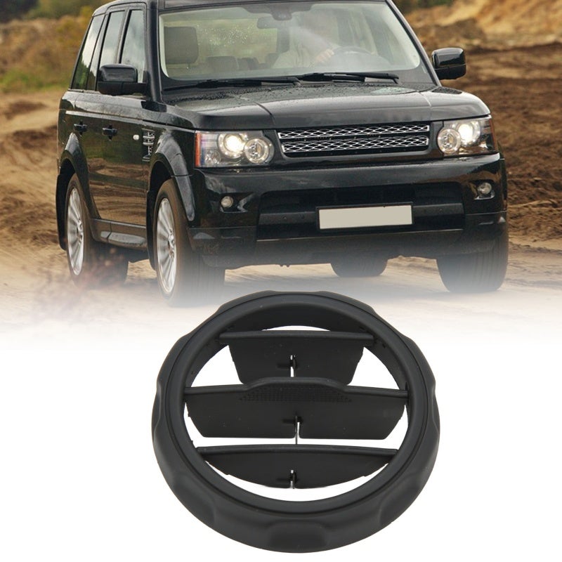 Car Center Console Rear Vent Grille: LR041180 ABS Round Design - Direct Replacement No Modification Needed Upgraded Interior Look for Land Rover LR3 LR4 Range Rover Sport 2010-2012 - Image 1