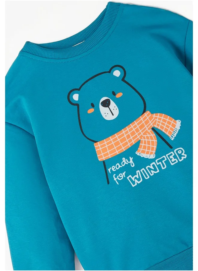 جون June Boy Printed Tracksuit Set Teal
