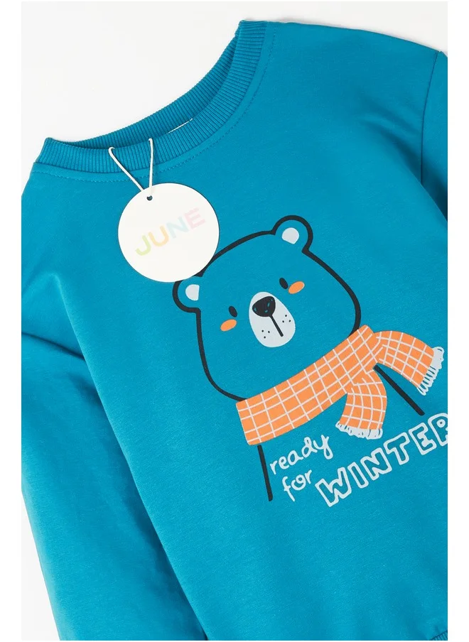 جون June Boy Printed Tracksuit Set Teal