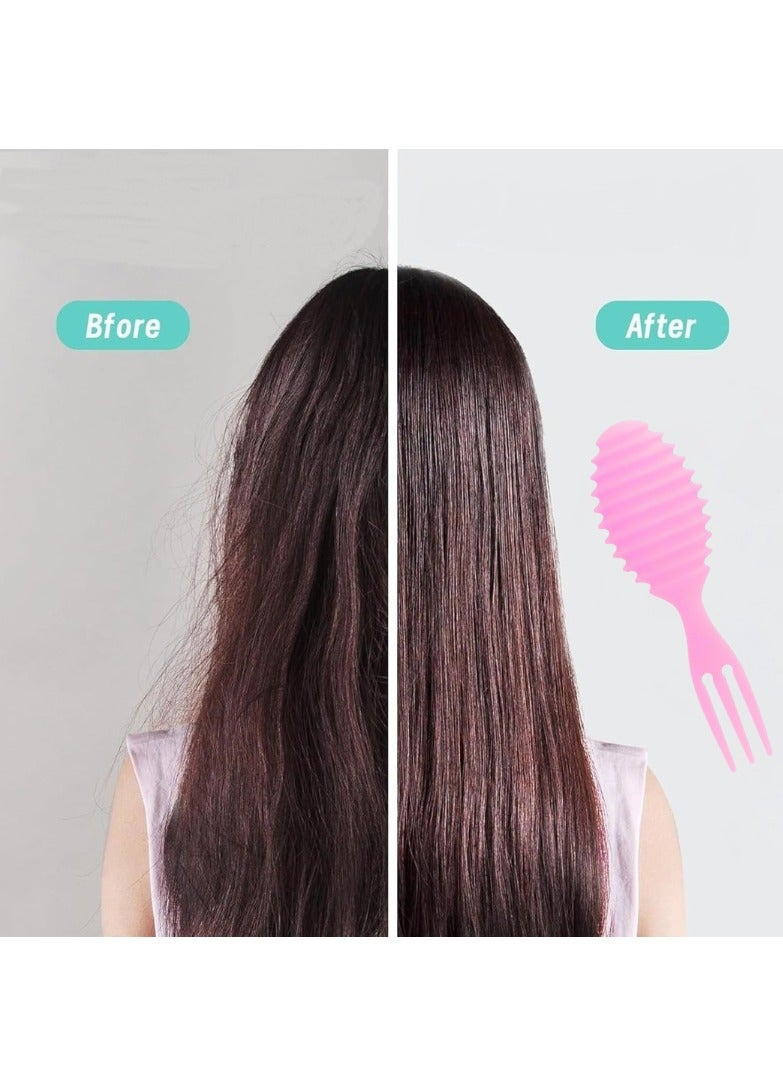 جولي فرشاة فك تشابك الشعر المجعد - لون وردى - Image 4