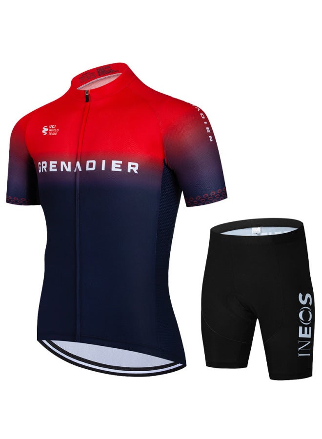 Summer Breathable Cycling Jersey Bib Short Sleeve Set Bicycle Clothing Cycling Suit Cool
