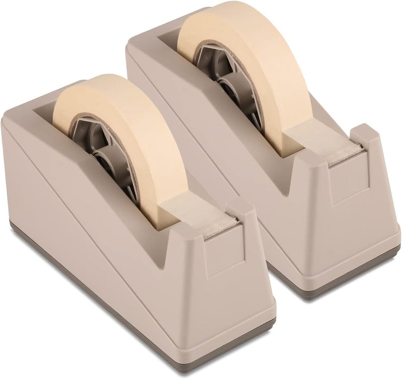 Lichamp 2-Pack Desktop Tape Dispenser Holder with 3-Inch Core - Organizer for Masking, Painters& Heat Transfer Tapes - Office & Craft Supplies Accessories - Image 1