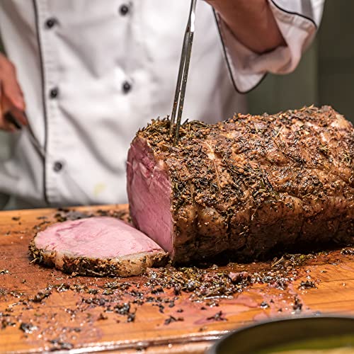 Ergo Chef Prodigy Series 2pc. Set 12-Inch Slicer - Brisket, Roast Carving Knife and Pro Series 8-Inch Meat Carving Fork - Image 2