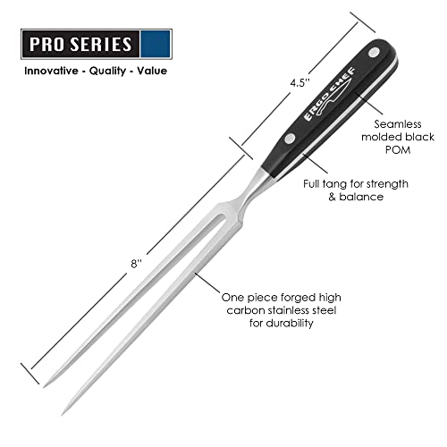Ergo Chef Prodigy Series 2pc. Set 12-Inch Slicer - Brisket, Roast Carving Knife and Pro Series 8-Inch Meat Carving Fork - Image 5