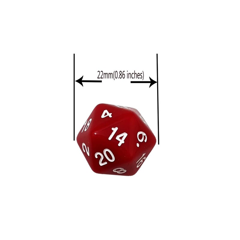 SmartDealsPro 50-Pack D20 20 Sided Dice Polyhedral Dice with Pouch for DND RPG MTG Table Game (D20, Mix Color) - Image 3