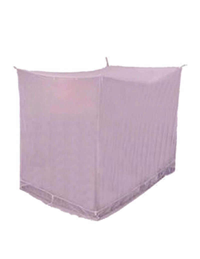 Ans Mosquito net for Bed and Floor Fine Polycotton net Pink with Cotton Border Extra Large Family Size Does not induce Heat (Pink, 6.5 X 10 Ft XXXL Bed) - Image 3