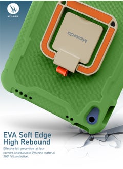 Moxedo Moxedo Rugged Protective EVA Silicone Kids Case Cover, Shockproof Foldable 360 Rotatable Stand Handle Grip with Pencil Holder Compatible for Apple iPad 2022 (10th Gen) 10.9 inch (Green)  - Image 2