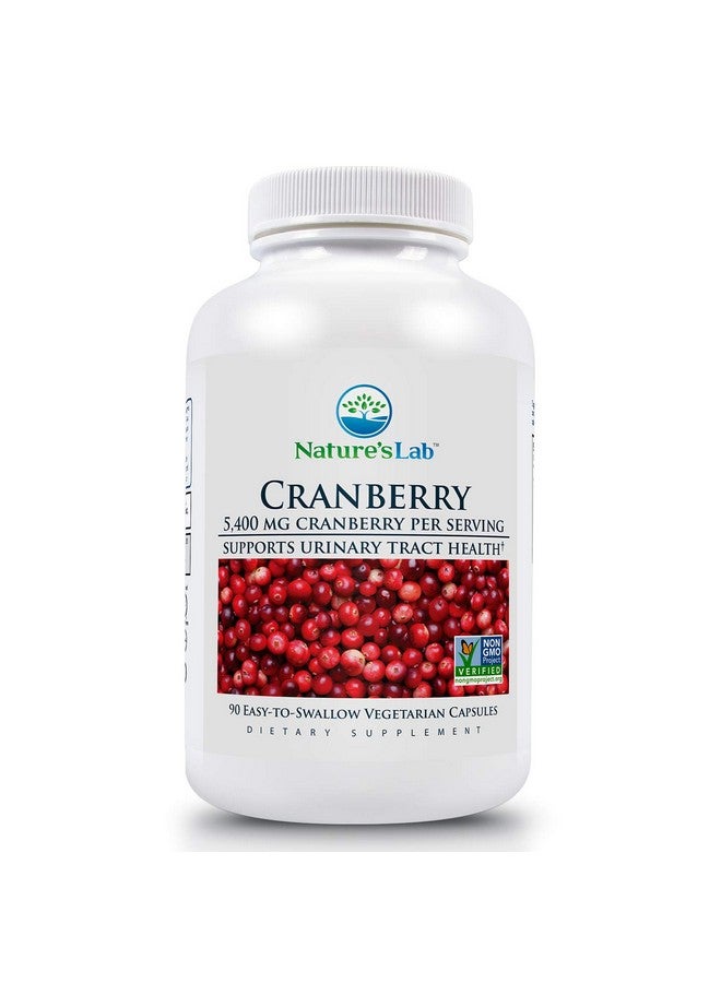 Nature's Lab Cranberry 5400Mg Supports Urinary Tract Health* Nongmo Verified Vegan Gluten Free 90 Capsules (3 Month Supply) - Image 2