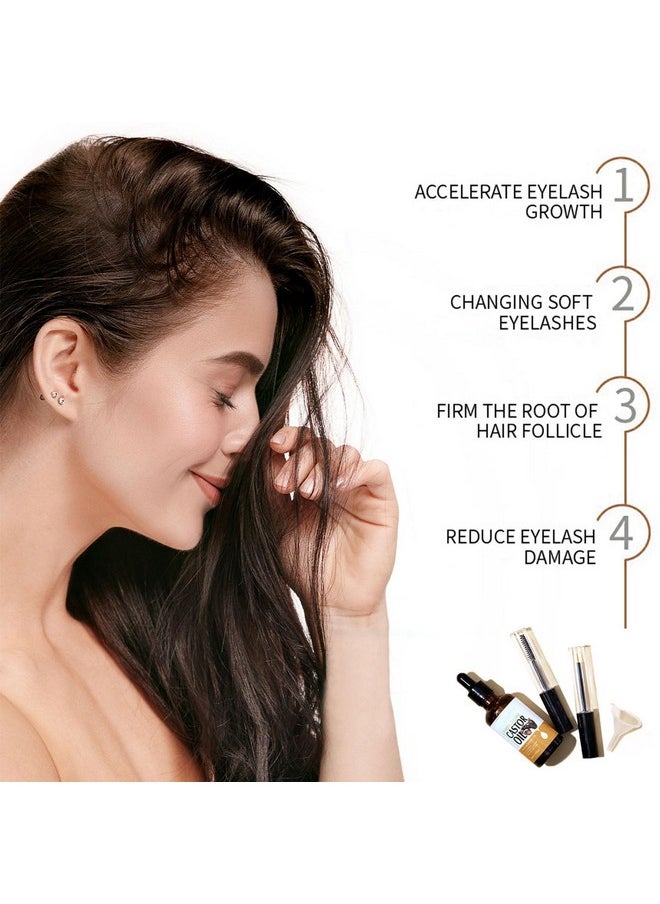 Rosarden - Castor Oil For Eyelashes And Eyebrows Eyelash Castor Oil Growth Serum With Mascara Tubes To Grow Eyelashes Fast And Thicker Cold Pressed Organic Castor Oil For Hair Face Skin And Body Moisturizer - Image 1