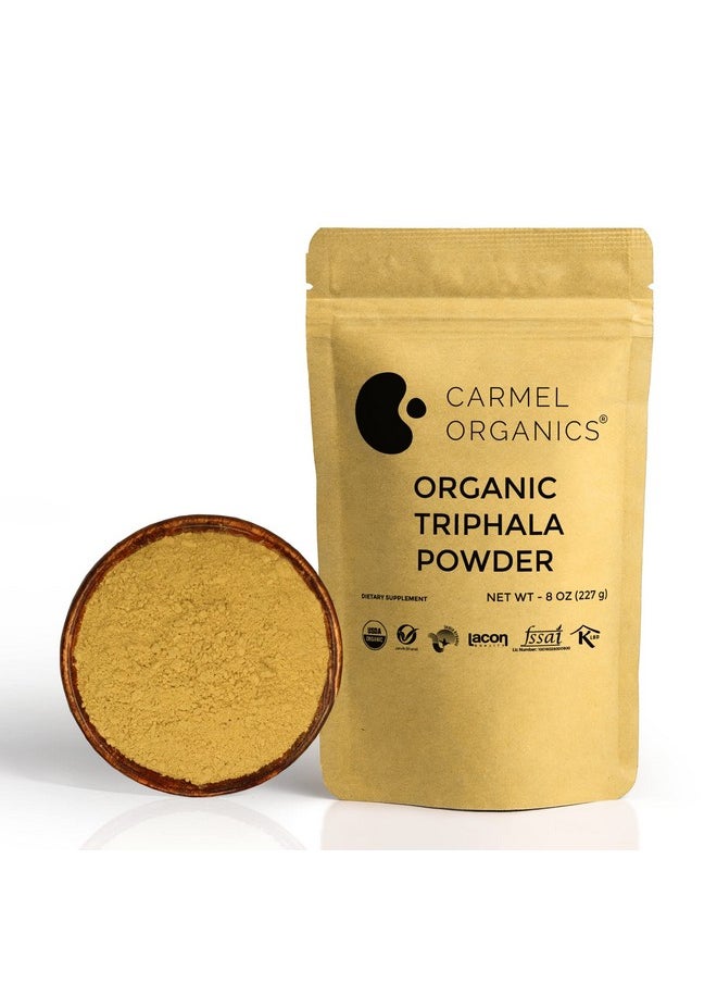 CARMEL ORGANICS Organic Triphala Powder 8 Oz Or 1/2 Lb For Digestive Support ; Usda Certified ; Non Gmo  - Image 2