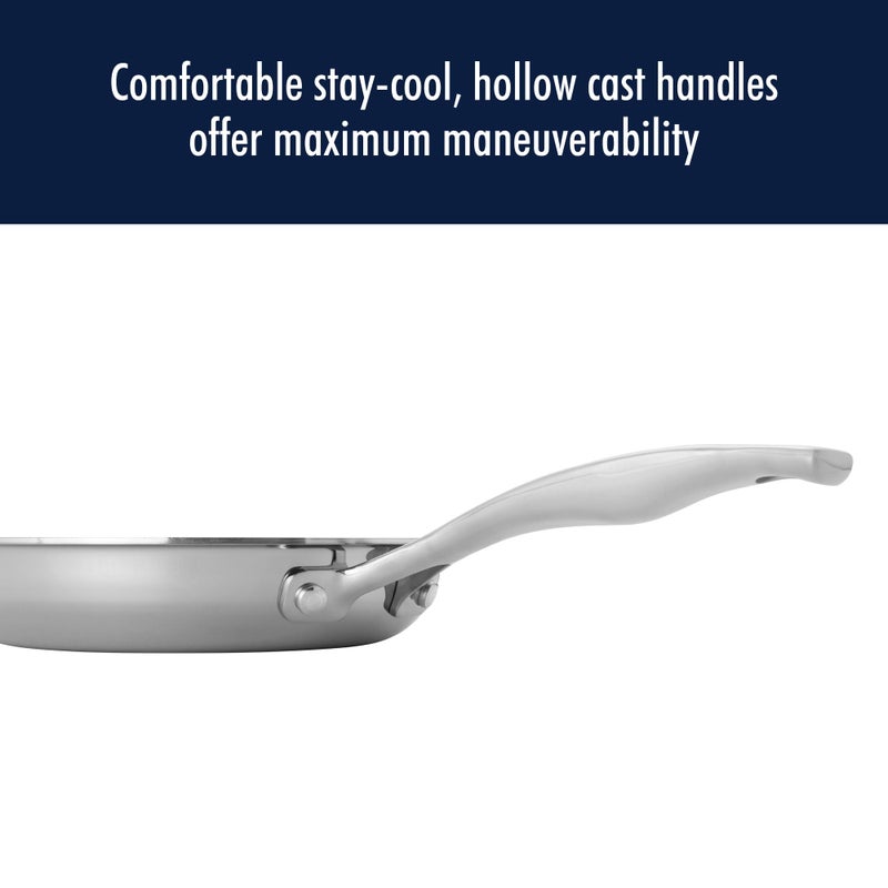 HENCKELS Clad H3 8-inch Induction Frying Pan, Stainless Steel, Durable and Easy to clean - Image 3