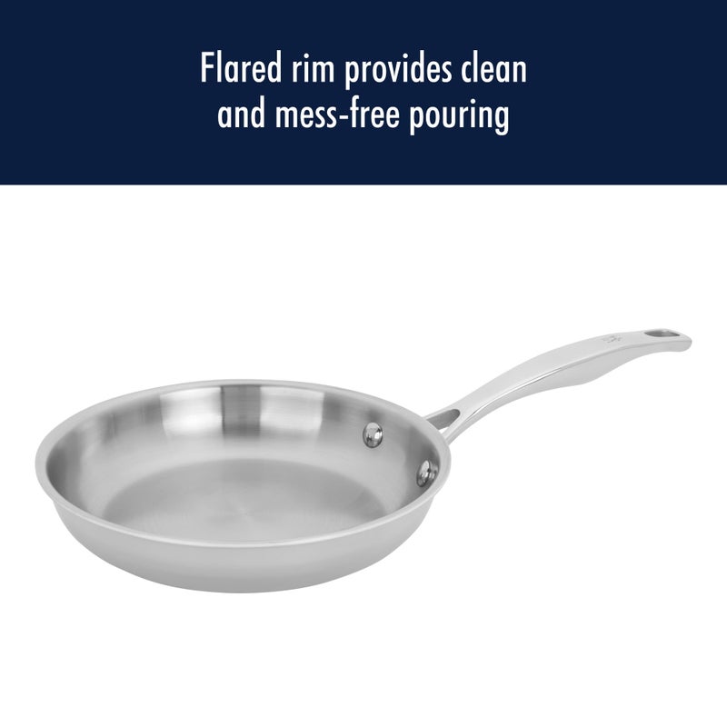 HENCKELS Clad H3 8-inch Induction Frying Pan, Stainless Steel, Durable and Easy to clean - Image 2