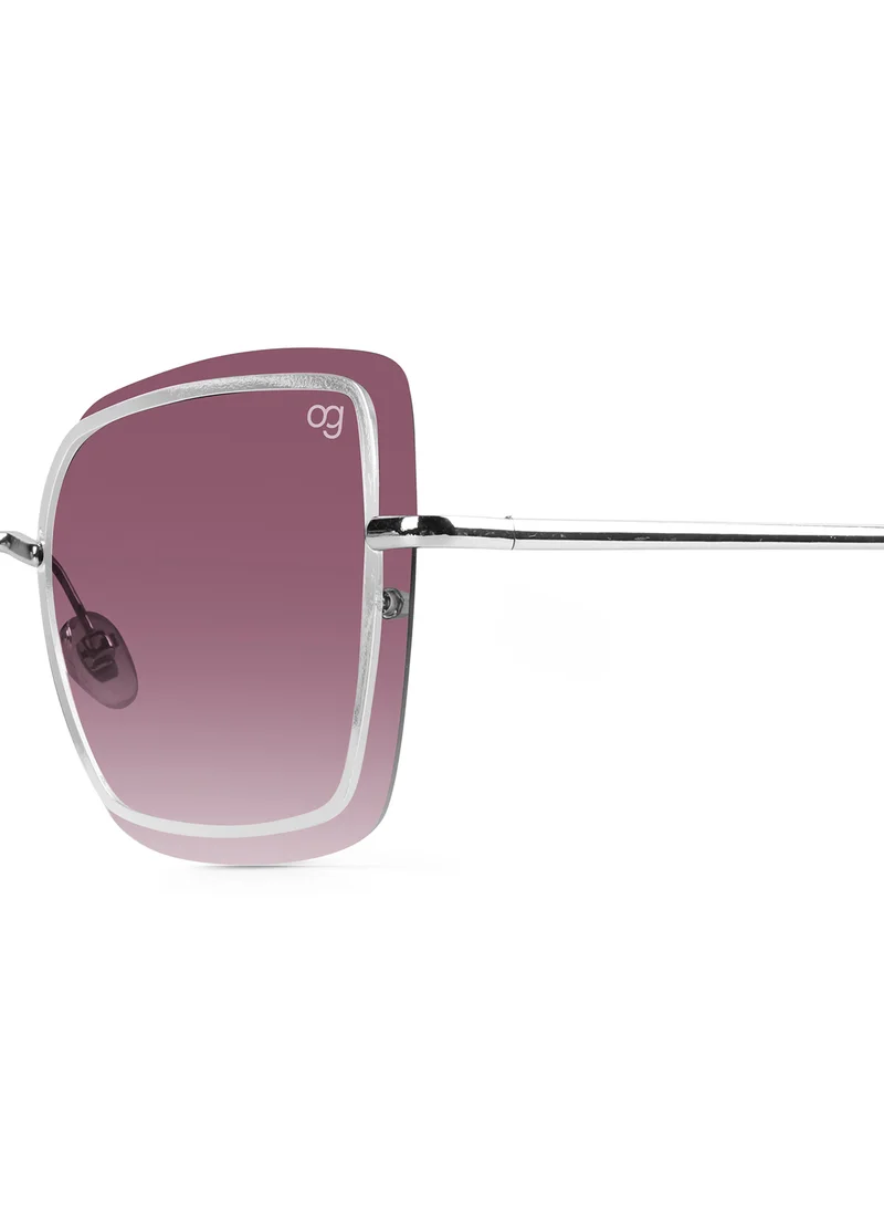Woggles Latest & Stylish UV Protected Purple Square Sunglasses for Women
