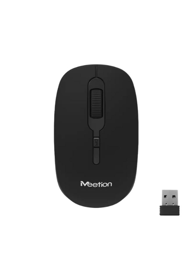 ميشين ماوس لاسلكي Meetion R547، قابل لتعديل حساسية DPI، تصميم مريح، أسود - Image 1