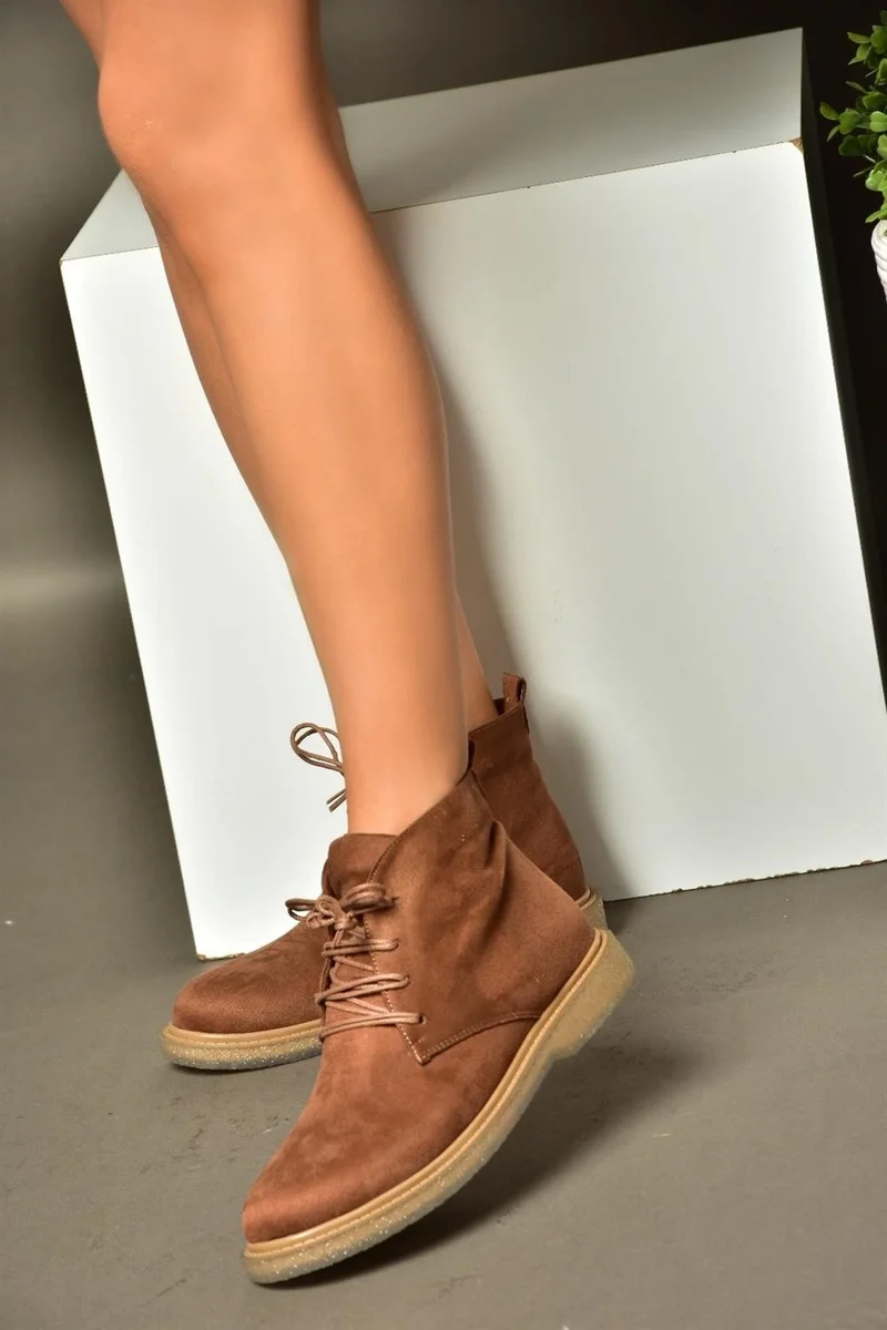 Fox Shoes R374923202 Brown Suede Low Sole Classic Women's Boots