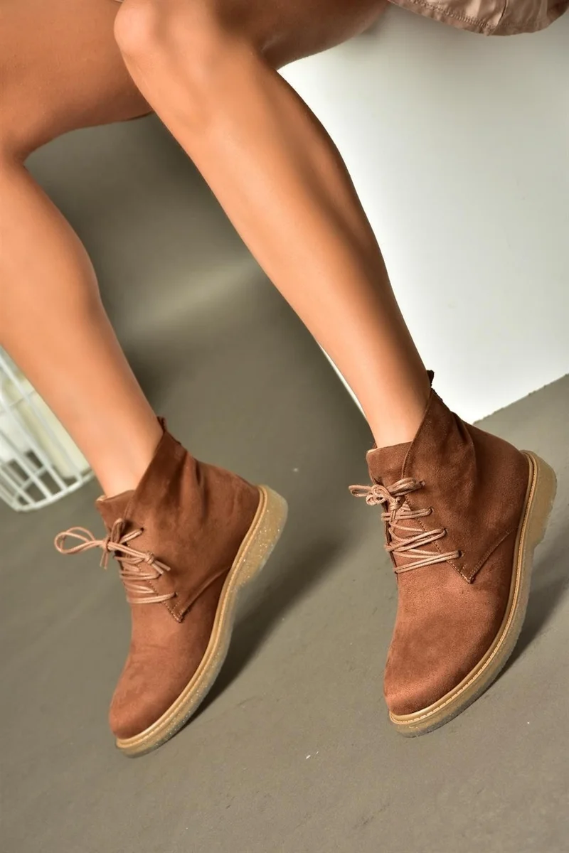 Fox Shoes R374923202 Brown Suede Low Sole Classic Women's Boots