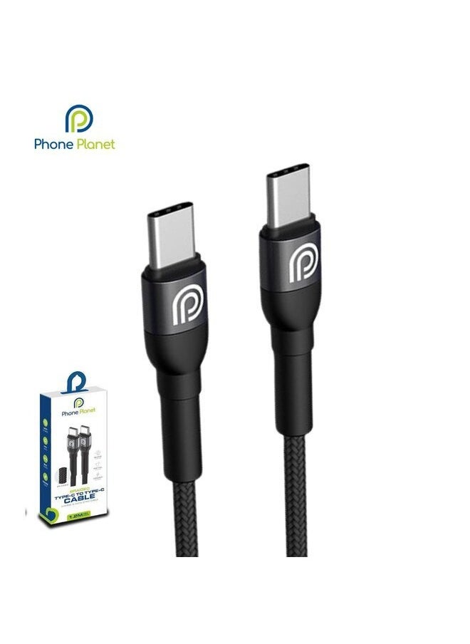 Phone Planet Type C to Type C cable with a power of 60W and a data transfer speed of 480Mpb/s  - Image 1