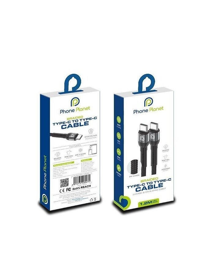 Phone Planet Type C to Type C cable with a power of 60W and a data transfer speed of 480Mpb/s  - Image 2