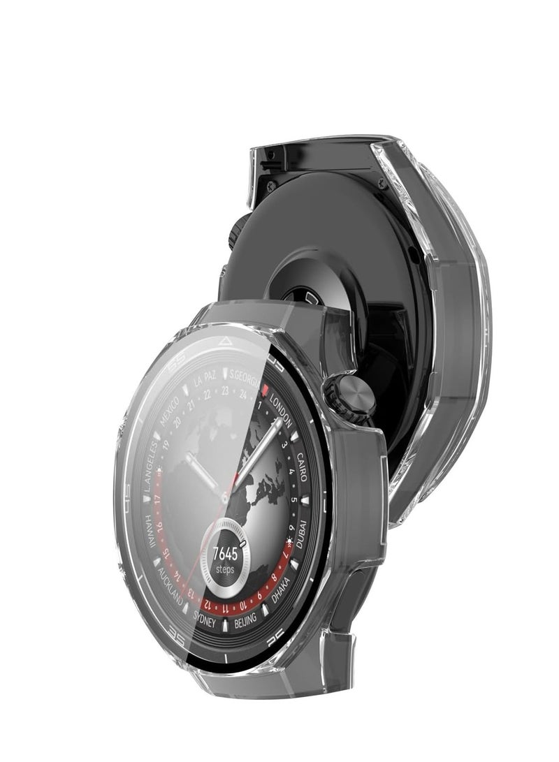 Case for Huawei Watch GT 5 Pro 46 mm Case PC Case with Tempered Glass Screen Protector for Huawei Watch GT 5 Pro 46 mm Case (Transparent, GT 5 Pro 46 mm) - Image 2