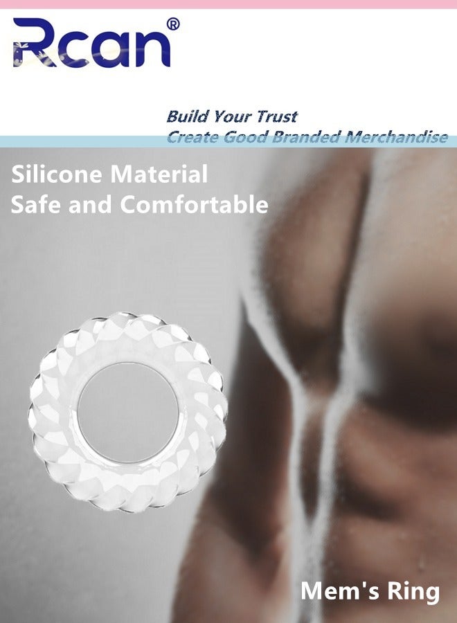 Rcan Silicone Elastic Men Sports Ring Easy Stretch Resistance Tear Resistance Exercise Ring Extended Endurance Waterproof Wear Resistant Soft Suitable for Male Sports Home  - Image 1