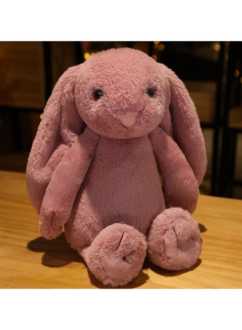 30 CM Cute Simulation Rabbit Plush Toy Soft Stuffed Cartoon Animal Doll For Girls And Boys All Ages Gift (Red) - Image 3