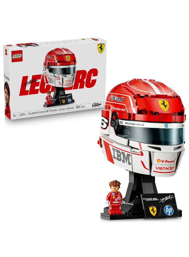 LEGO Editions Scuderia Ferrari HP Charles Leclerc Helmet 43014 (Age 14+, 886 Pieces) - Image 1