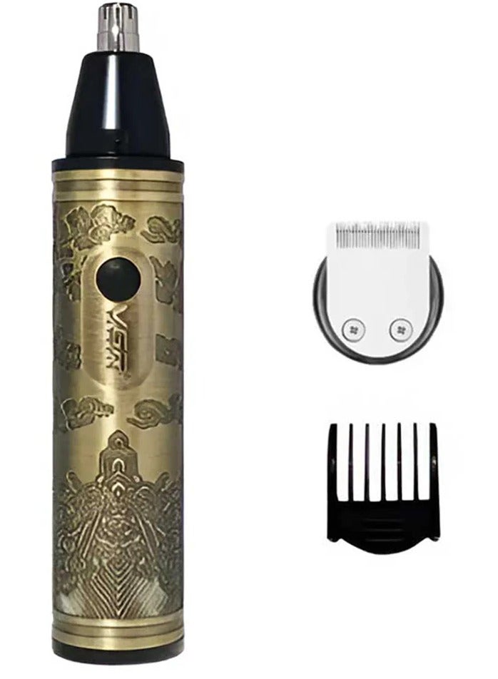 VGR Professional Nose and Hair Trimmer 2-in-1 V-618 Gold - Image 1
