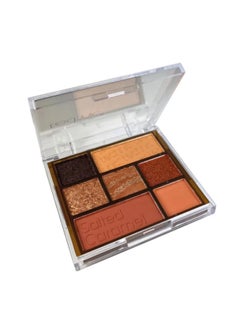 Technic Pressed Pigment Eyeshadow Palette 7 Color Salted Caramel 10.5g  - Image 1
