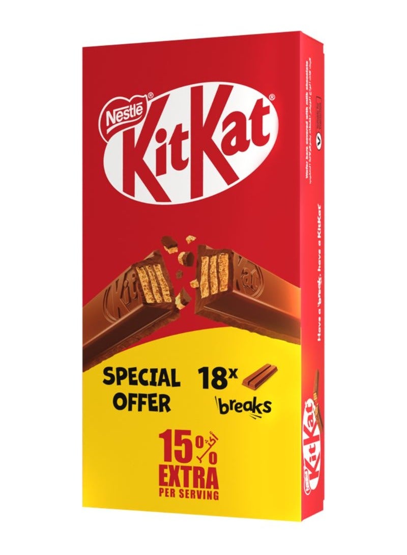 كيت كات ويفر 2 إصبع شوكولاتة 18x20.5جم - Image 1