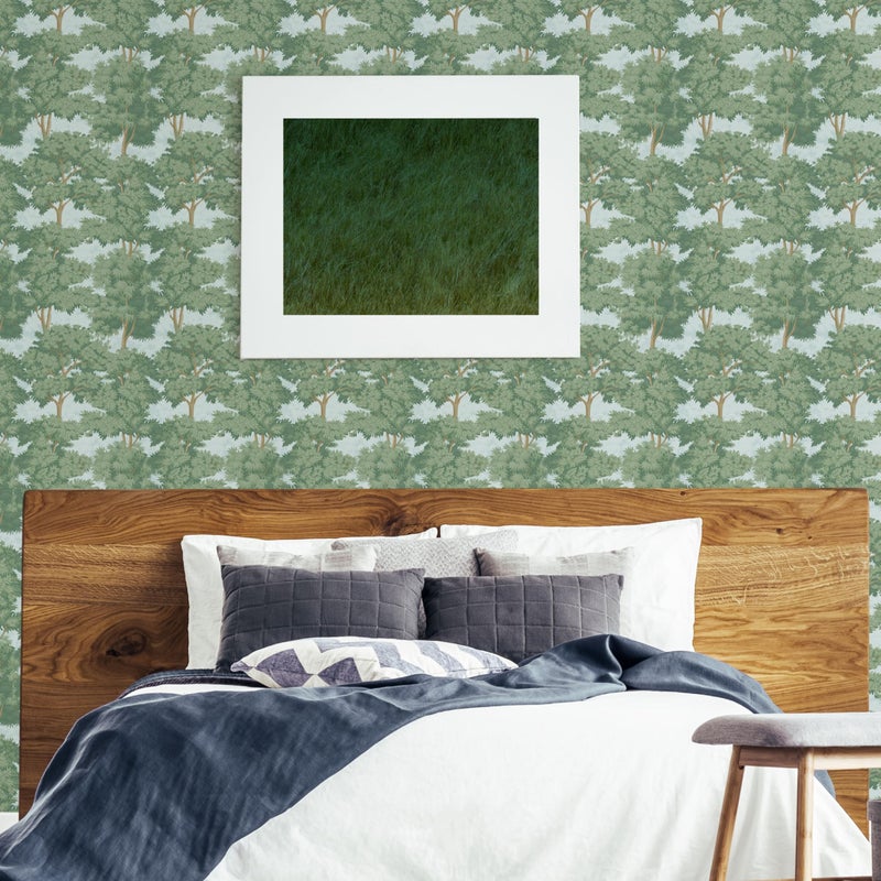 Main Street â€“ 12-Pack of 11 x 16" Peel and Stick Eco-Friendly Wallpaper Sheets â€“ Toile Forest Design â€“ Removable Stick-On Wall DÃ©cor for DIY Projects and Home Styling - Image 2