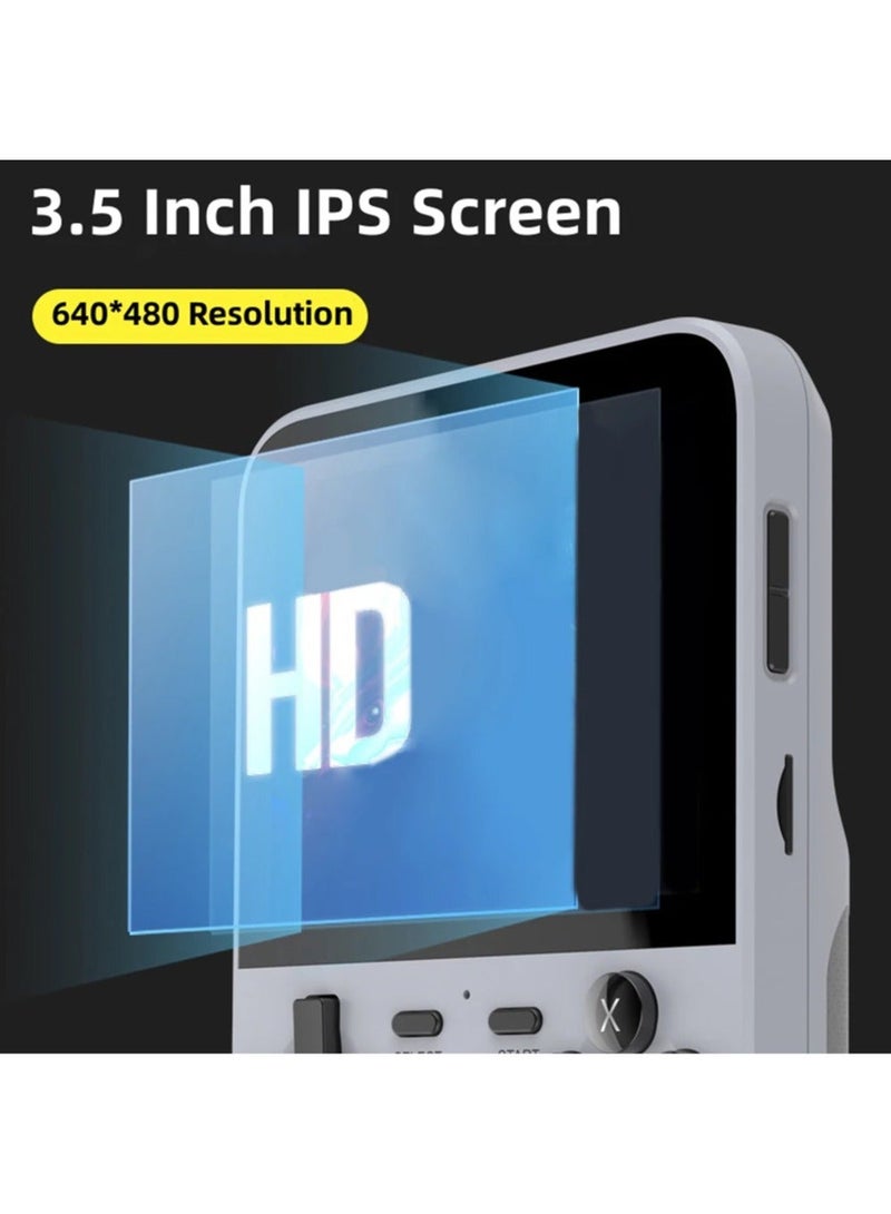 D007 Handheld Game Console with Linux System, Dual 3D Joystick System, Retro Games Console with 10000+ Classic Games, Handheld Emulator Console， Built-in 128G Memory Card (Green)