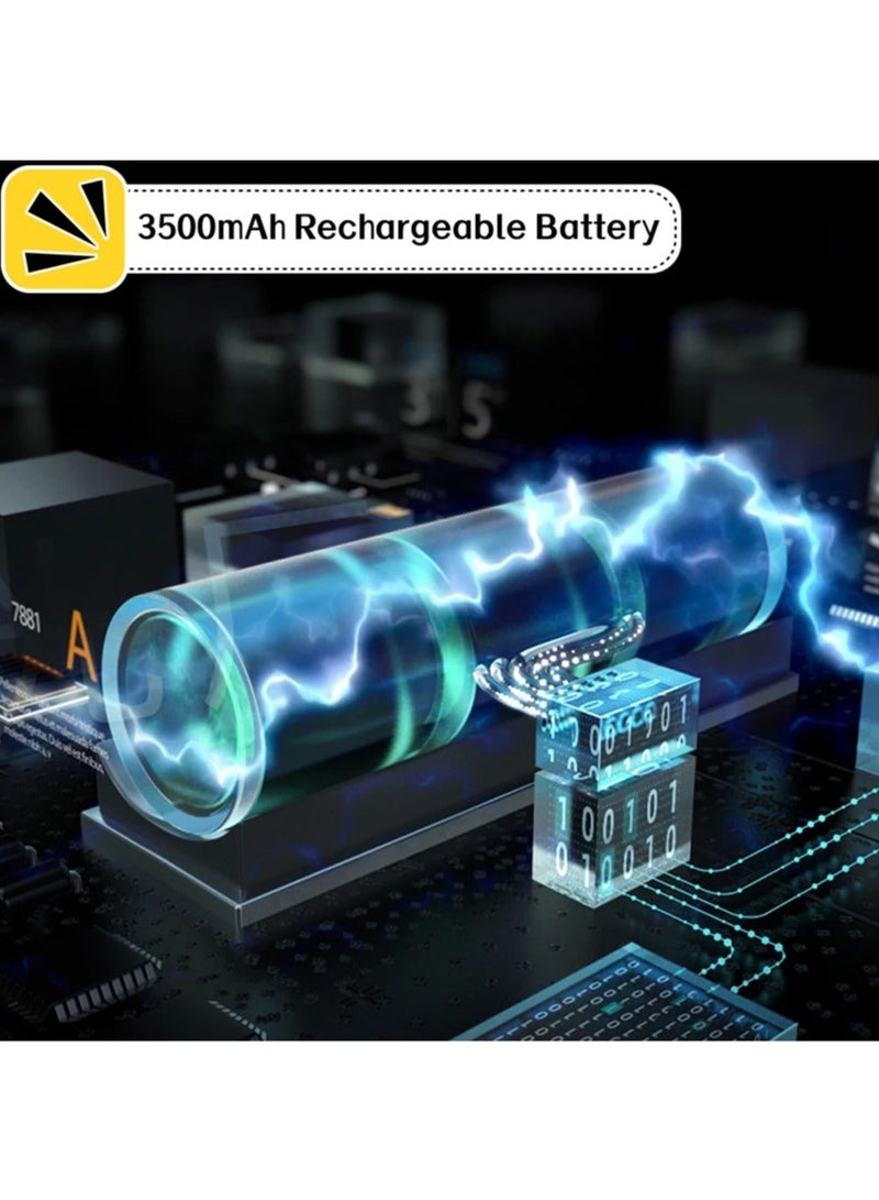 D007 Handheld Game Console with Linux System, Dual 3D Joystick System, Retro Games Console with 10000+ Classic Games, Handheld Emulator Console， Built-in 128G Memory Card (Green)