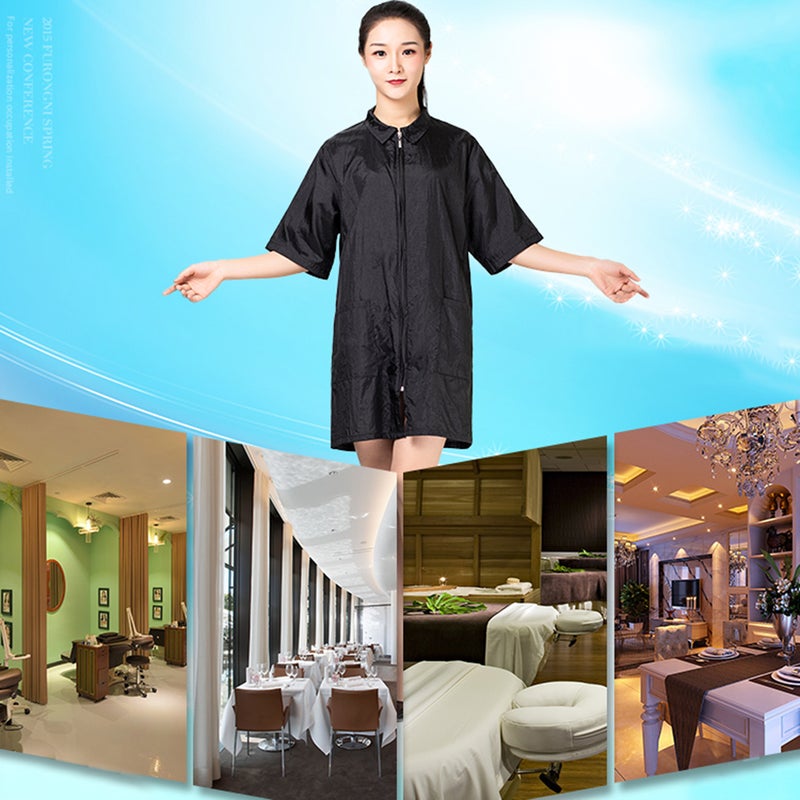 1pc Waterproof Work Clothes Fashion Barber's Clothes Breathable Hairdressing Tops for Home Shop L - Image 4