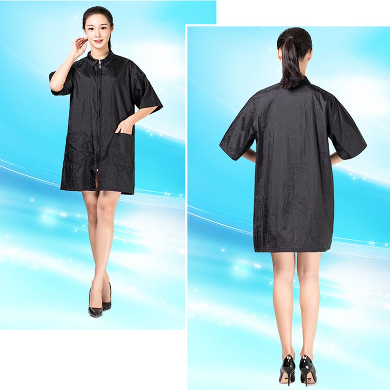 1pc Waterproof Work Clothes Fashion Barber's Clothes Breathable Hairdressing Tops for Home Shop L - Image 5