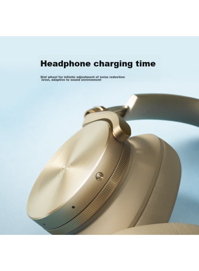 B&O سماعات ب&o بي بلاي H95 فوق الأذن بلوتوث لاسلكية، إلغاء نشط للضوضاء، سماعة موسيقية، سماعات ألعاب دنماركية، هدية عطلة، ذهبية - Image 2
