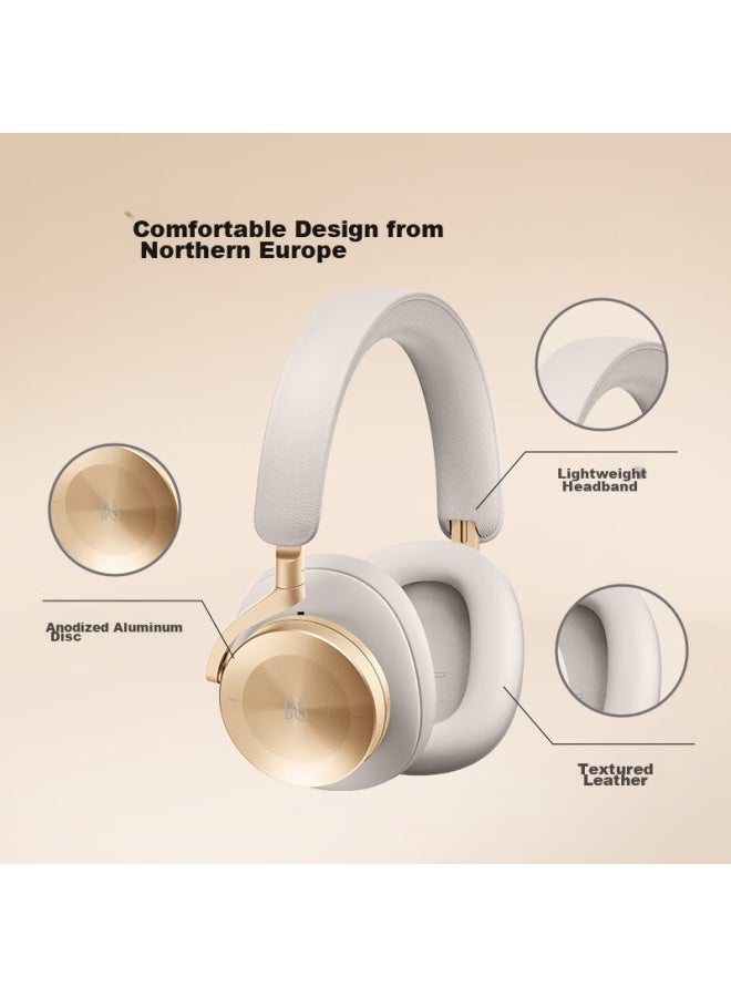 B&O سماعات ب&o بي بلاي H95 فوق الأذن بلوتوث لاسلكية، إلغاء نشط للضوضاء، سماعة موسيقية، سماعات ألعاب دنماركية، هدية عطلة، ذهبية - Image 5