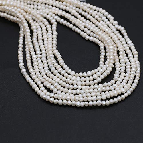 LHJ Natural Mini Pearl Beads Potato Shape Freshwater Pearl 2-3mm for Women Jewelry Making - Image 4