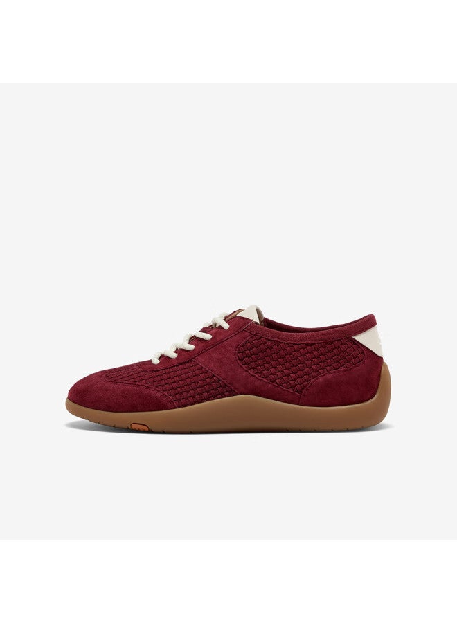 Bata Prince Qi Lambskin Derby Shoes For Women Zhi Zhi Soft Cheese Couple Thin Sole Antibacterial Shock Absorption Wine Red Size 36 - Image 2