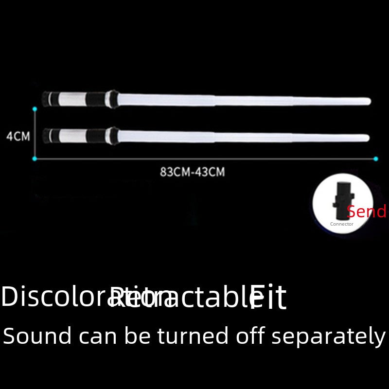Laser Sword: Durable Plastic Rubber Construction - Sensor Color Change Dual Function LED Light Toy for Children Aged 4-6, Indoor Outdoor Play & Bedtime Imaginative Fun - Image 5
