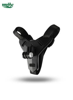 BURAQ Helmet Belt Mount for GoPro, Insta360, DJI and Other Action Cameras(Black)  - Image 2