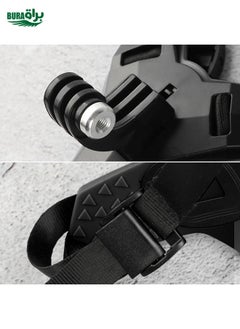 BURAQ Helmet Belt Mount for GoPro, Insta360, DJI and Other Action Cameras(Black)  - Image 3
