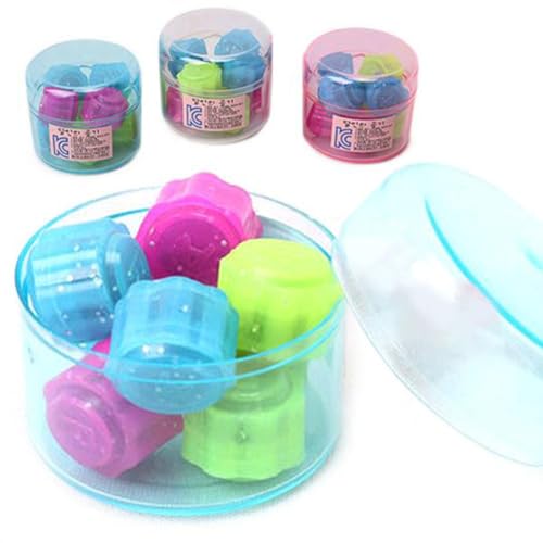 KOREA Random Korean Traditional Play Game 8PCS Gonggi Jack Stone Pebbles Set wRound Case 4 Sets - Image 1