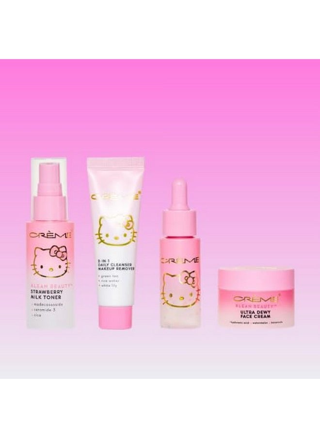 The Creme Shop X Hello Kitty Skincare Essentials Klean Beauty™ 4Pc Travel Bag Set  - Image 1