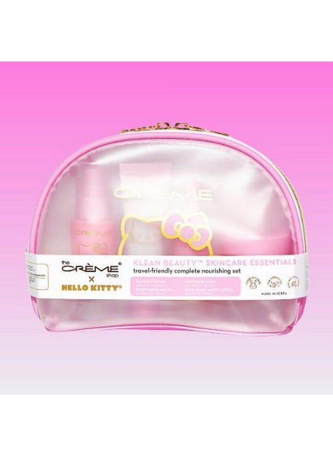 The Creme Shop X Hello Kitty Skincare Essentials Klean Beauty™ 4Pc Travel Bag Set  - Image 2