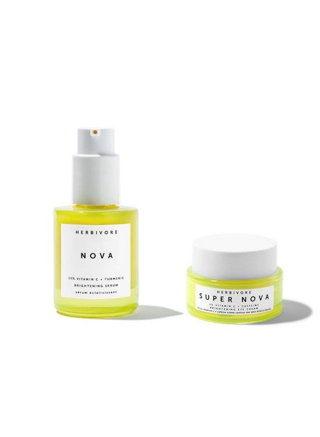 HERBIVORE Brightening Skincare Duo | Nova Serum + Super Nova Eye Cream