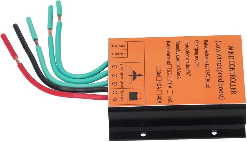 Wind Controller with MPPT Technology, Universal 12V/24V Auto-Sensing Wind Generator Controller for 300W–1000W Turbines, 10A Outdoor Wind Power System (Compatible with Most Small Wind Turbines) - Image 2