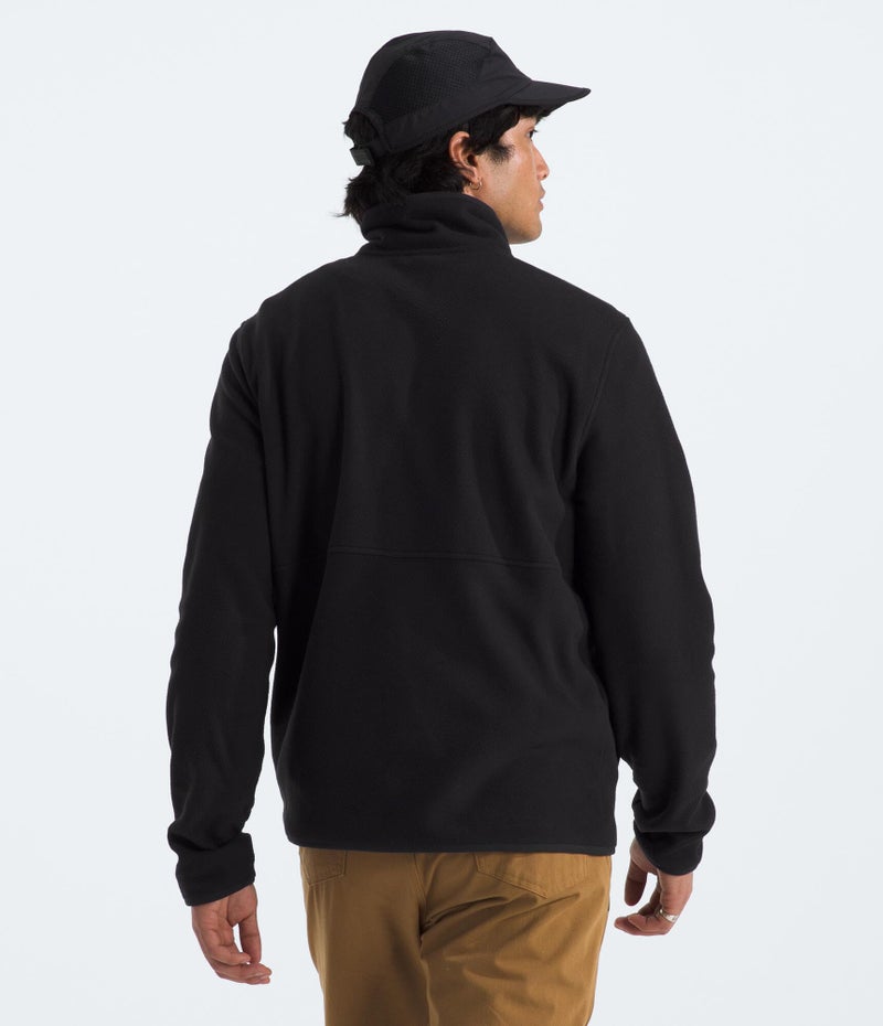 THE NORTH FACE جاكيت فليس غلاسيير للرجال من ذا نورث فيس، أسود TNF، كبير جداً - Image 4