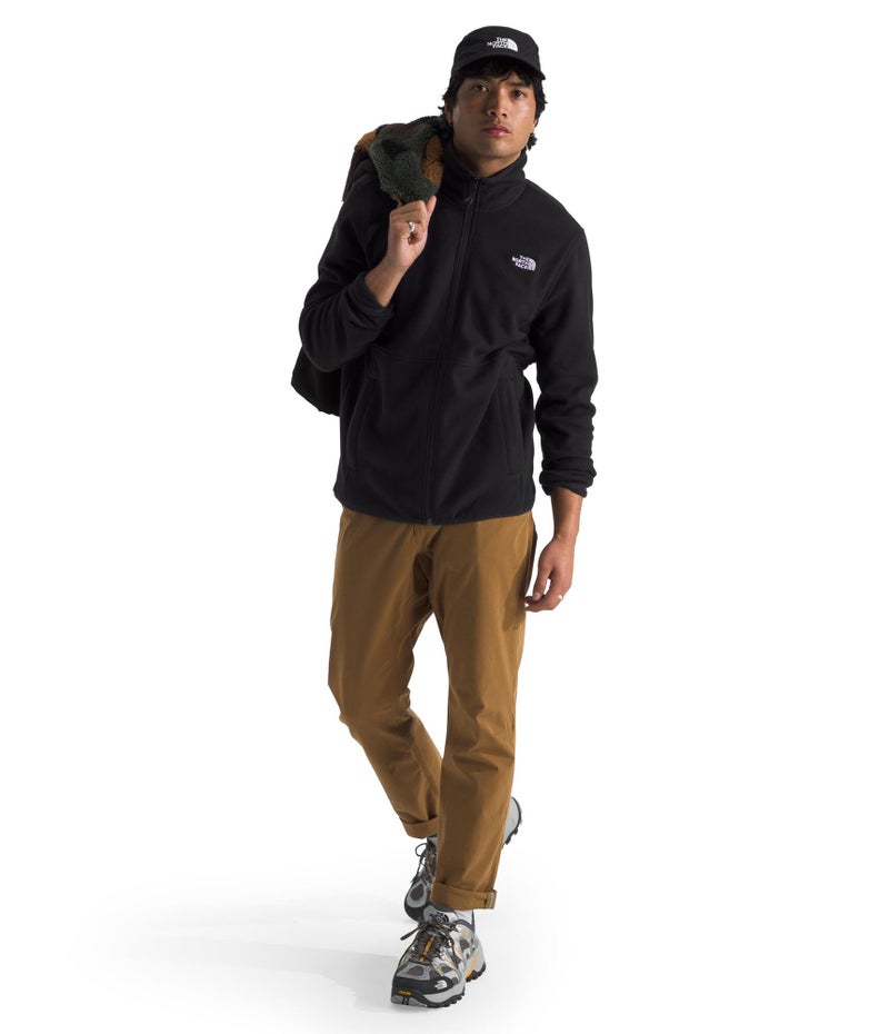 THE NORTH FACE جاكيت فليس غلاسيير للرجال من ذا نورث فيس، أسود TNF، كبير جداً - Image 2